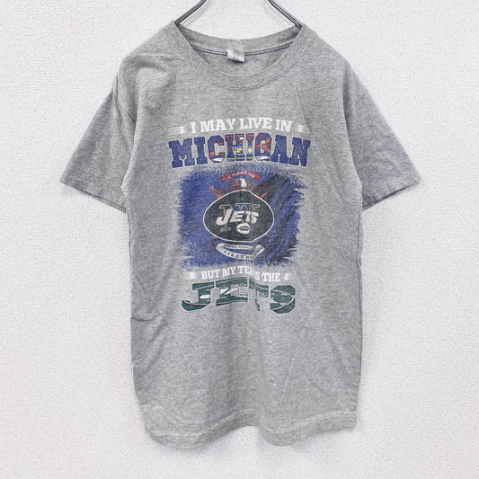 GILDAN　ギルダン　JETS　半袖プリントTシャツ　灰色　グレー　3XLサイズ