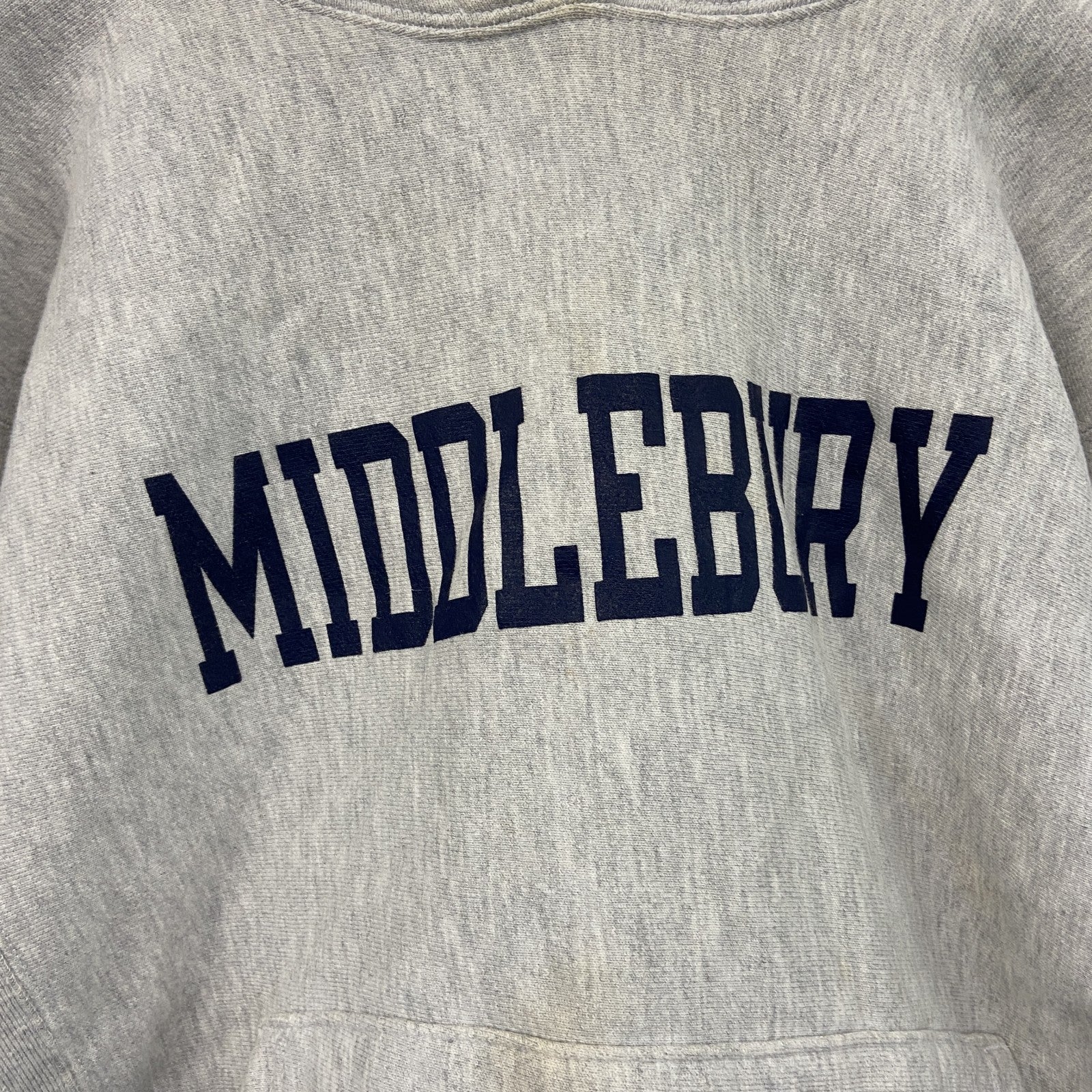 90s　Champion　チャンピオン　リバースウィーブ　スウェットパーカー/フーディー　刺繍タグ　霜降りグレー　Mサイズ