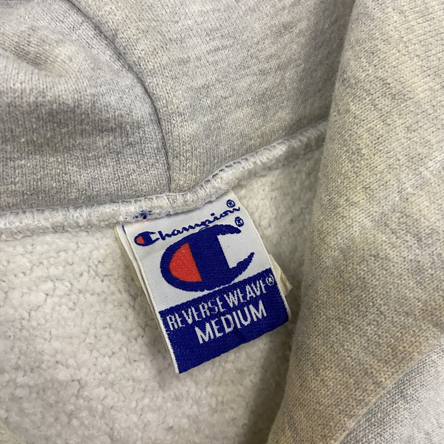 90s　Champion　チャンピオン　リバースウィーブ　スウェットパーカー/フーディー　刺繍タグ　霜降りグレー　Mサイズ
