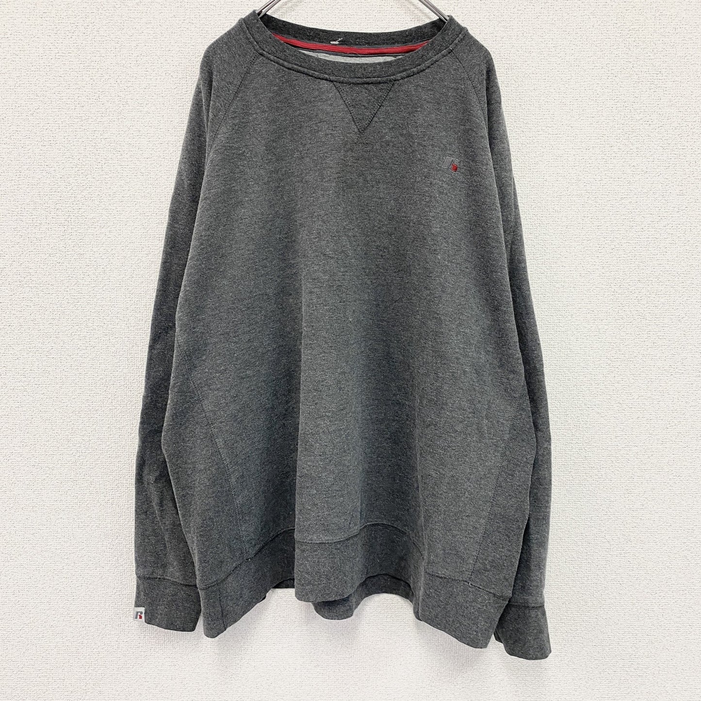 RUSSELL　ラッセル　スウェット/トレーナー　刺繡ロゴ　ダークグレー　2XLサイズ