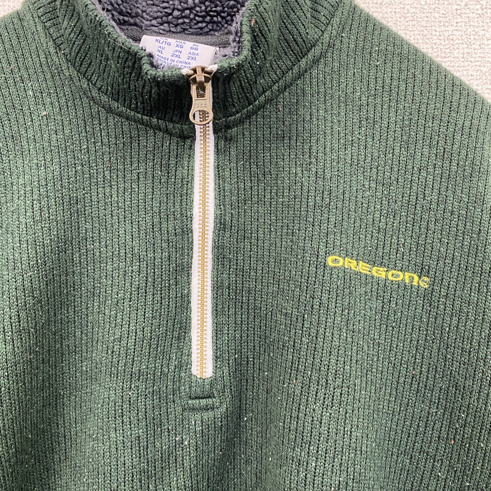 Champion　チャンピオン　ハーフジッププルオーバージャケット　緑　グリーン　XLサイズ
