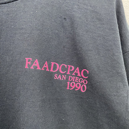 90s　SCREEN STARS　半袖プリントTシャツ　シングルステッチ　ヴィンテージ　黒　ブラック　XLサイズ