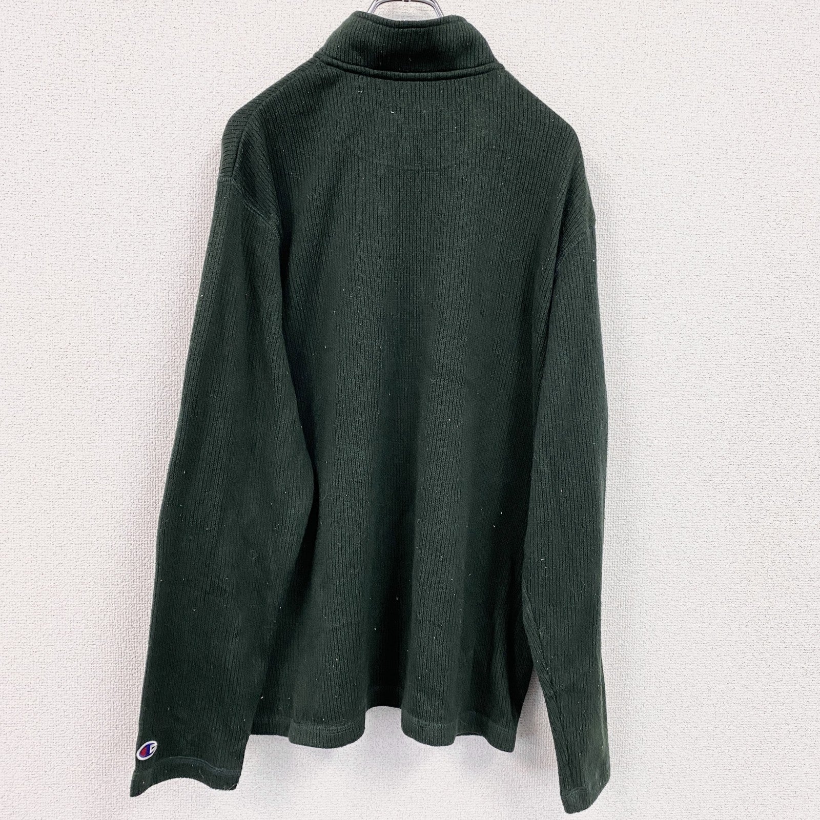Champion　チャンピオン　ハーフジッププルオーバージャケット　緑　グリーン　XLサイズ