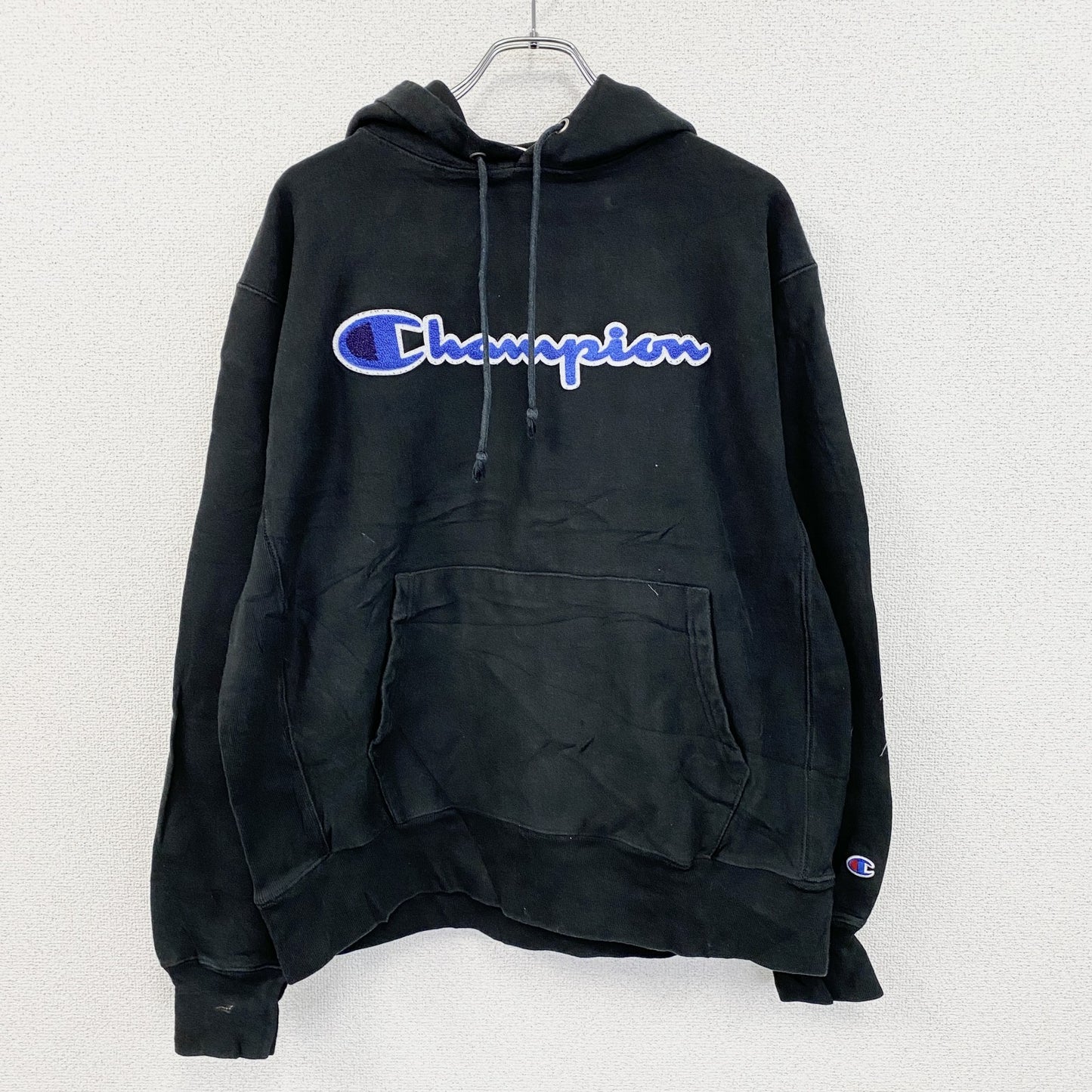 Champion　チャンピオン　リバースウィーブ　スウェットパーカー/フーディー　黒　ブラック　Lサイズ