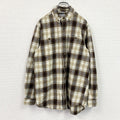 Carhartt　カーハート　長袖ネルシャツ　チェックシャツ　ボタンダウンシャツ　ベージュ　Ｍサイズ
