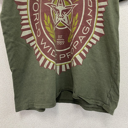 OBEY　オベイ　シェパードフェアリー　半袖プリントTシャツ　カーキ　Mサイズ