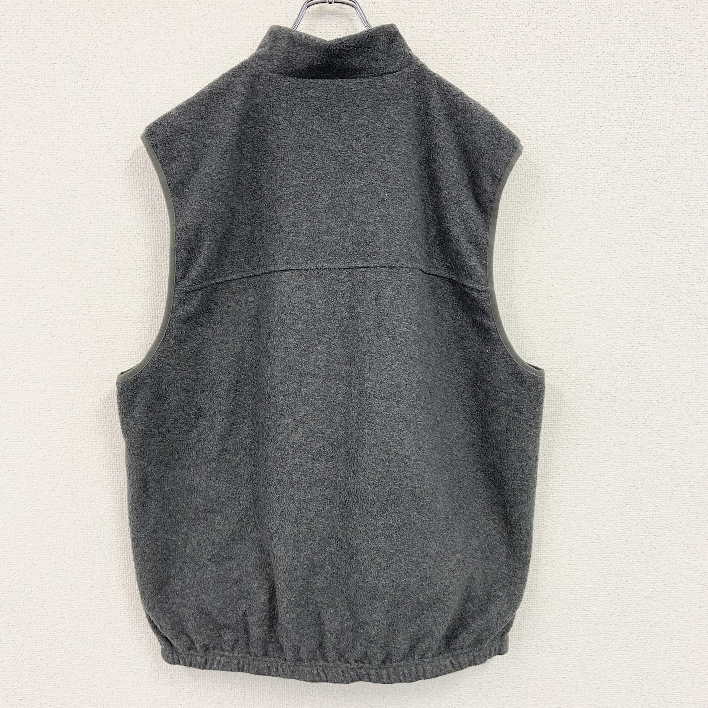 ELEMENT　エレメント　リバーシブルフリースベスト　フルジップベスト　刺繍ロゴ　ワンポイント　灰色　グレー