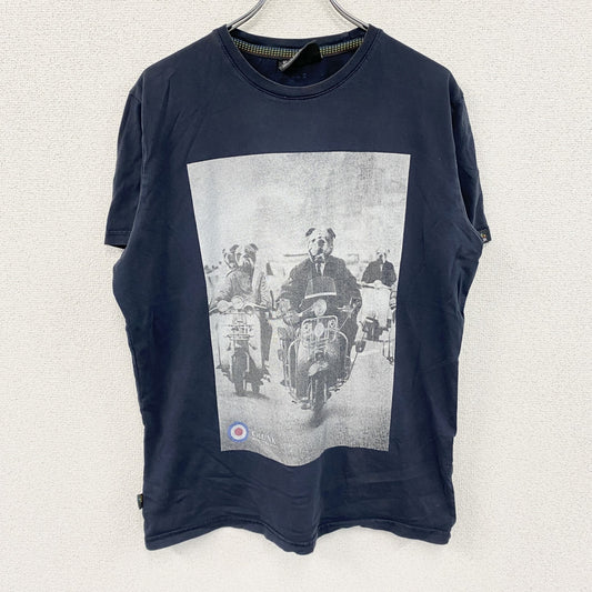 Chunk Clothing Co.　半袖アニマルTシャツ　犬　バイク　紺　ネイビー　XLサイズ