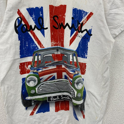 Paul Smith　ポール・スミス　半袖プリントTシャツ　ユニオンジャック　白　ホワイト　Lサイズ