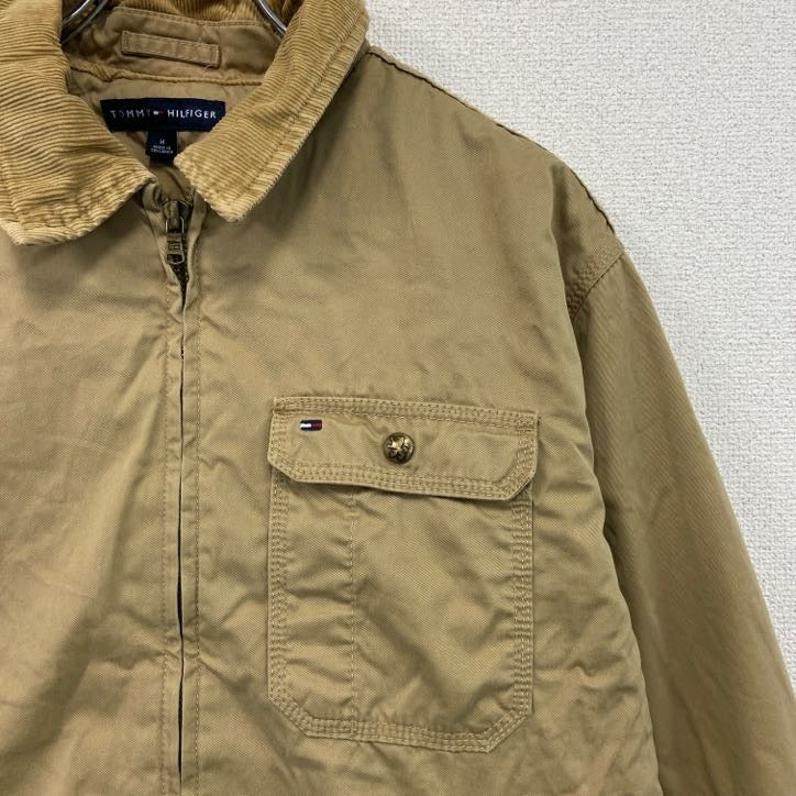TOMMY HILFIGER　トミーヒルフィガー　ブルゾン/スイングトップ　コーデュロイ襟　キャメル　Mサイズ