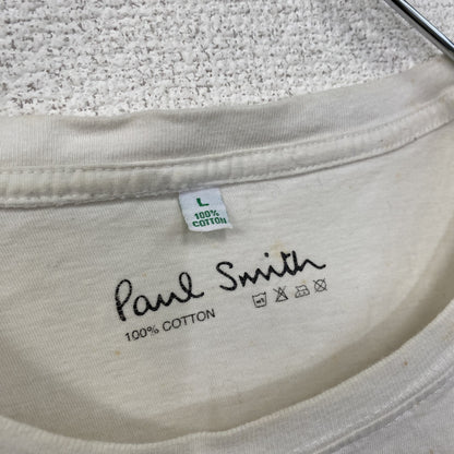 Paul Smith　ポール・スミス　半袖プリントTシャツ　ユニオンジャック　白　ホワイト　Lサイズ