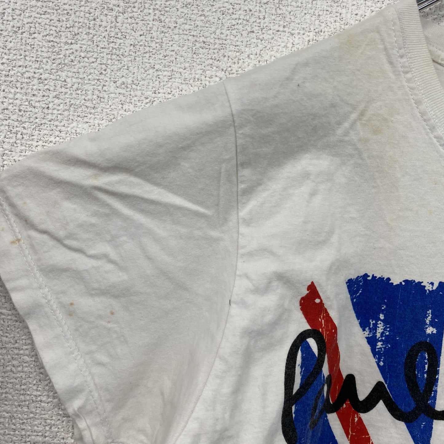 Paul Smith　ポール・スミス　半袖プリントTシャツ　ユニオンジャック　白　ホワイト　Lサイズ