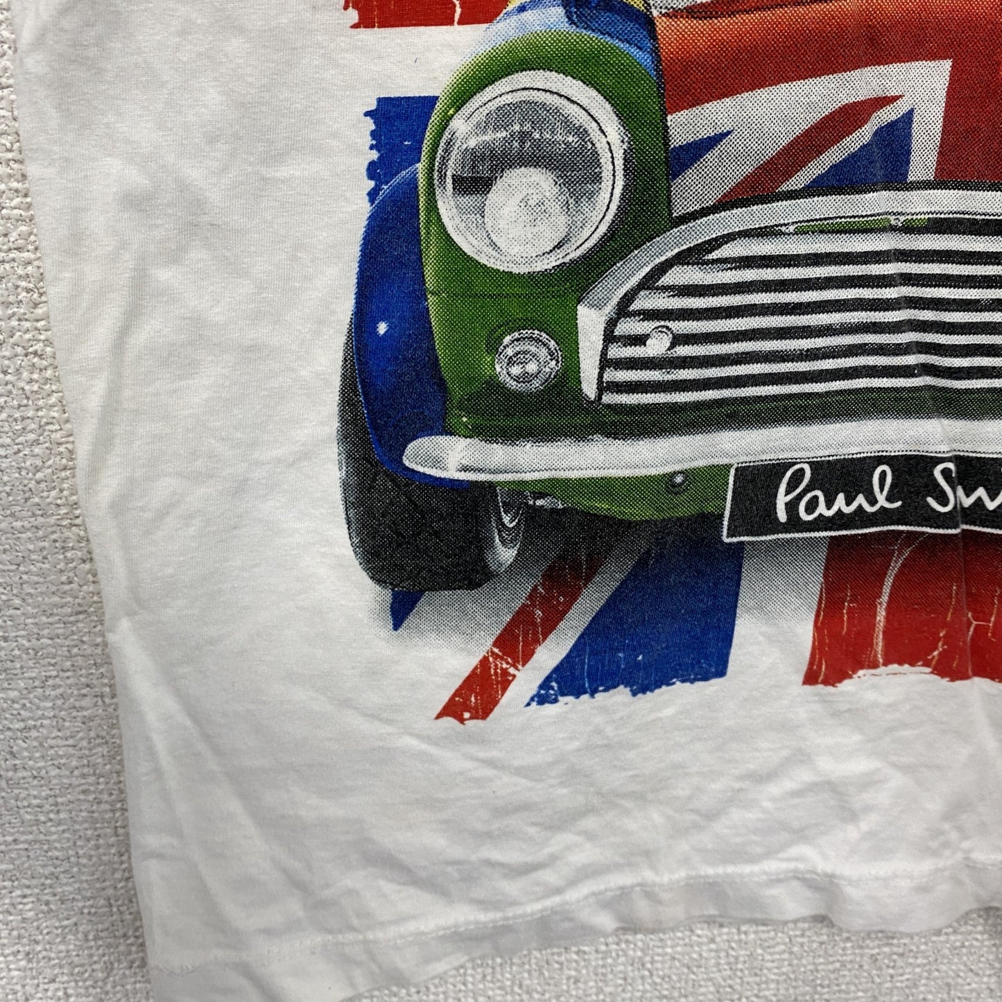 Paul Smith　ポール・スミス　半袖プリントTシャツ　ユニオンジャック　白　ホワイト　Lサイズ