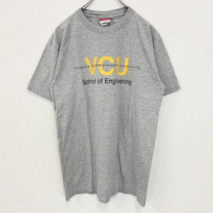 古着 used　champion チャンピオン　半袖カレッジTシャツ　バージニア コモンウェルス大学　グレー　カジュアル　Mサイズ