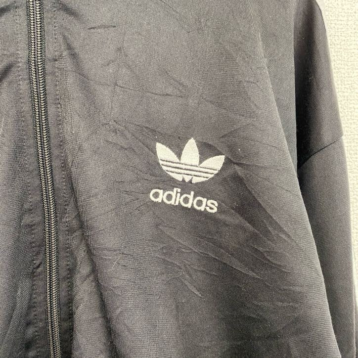 90s　adidas　アディダス　トラックジャケット/ジャージ　ヴィンテージ　黒　ブラック　Sサイズ
