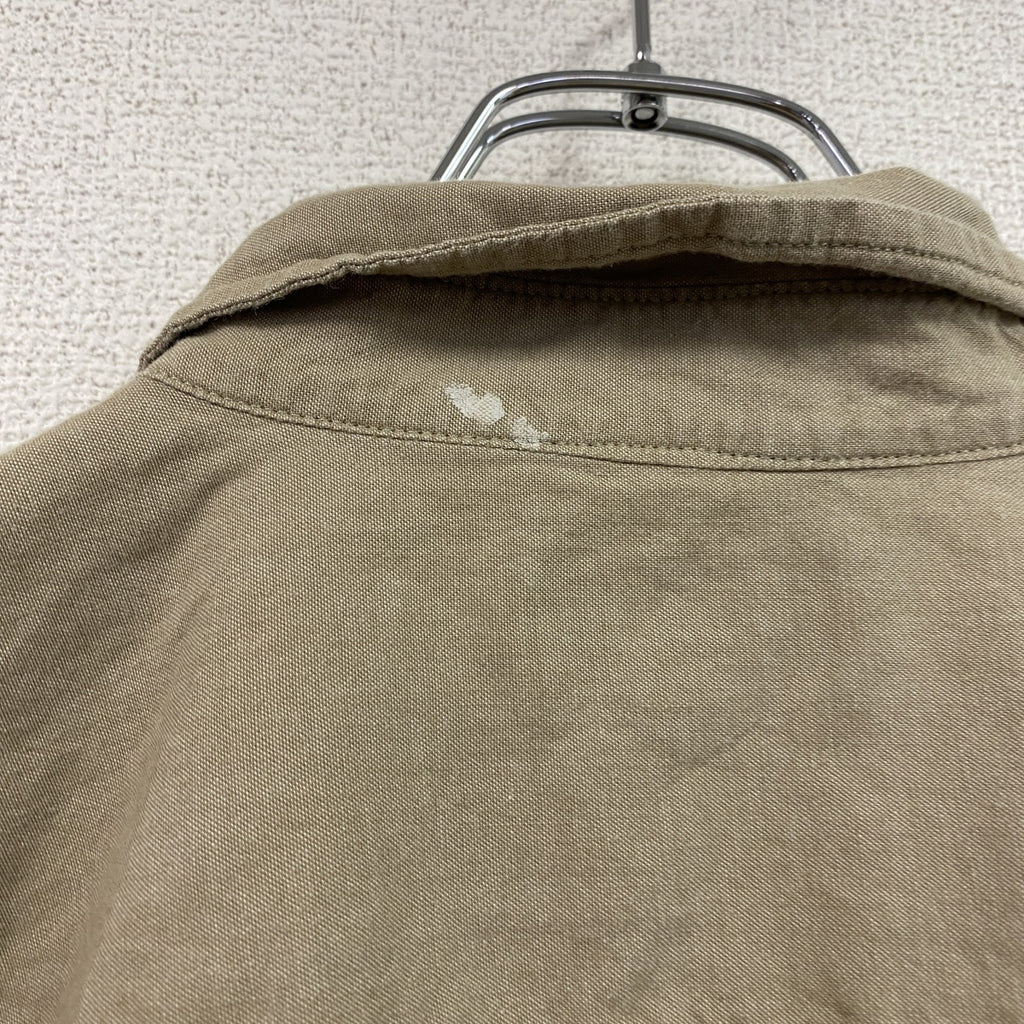 Carhartt　カーハート　長袖ワークシャツ　ボタンダウンシャツ　ダブルポケットシャツ　ベージュ　Mサイズ