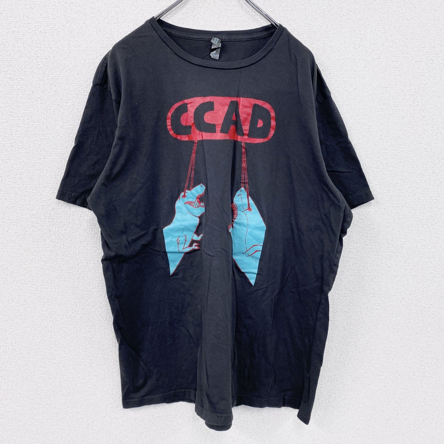 DISTRICT MADE　CCAD　半袖プリントTシャツ　黒　ブラック　XLサイズ
