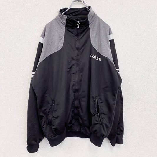 90s　adidas　アディダス　トラックジャケット/ジャージ　ヴィンテージ　黒　ブラック　Lサイズ