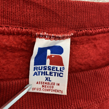 00s　RUSSELL ATHLETIC　ラッセル　スウェット/トレーナー　ヴィンテージ　赤　レッド　XLサイズ