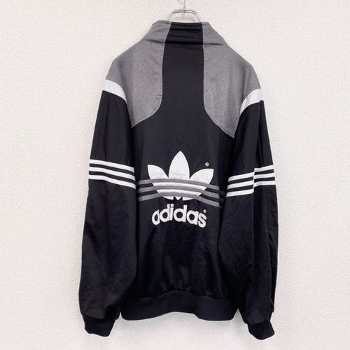 90s　adidas　アディダス　トラックジャケット/ジャージ　ヴィンテージ　黒　ブラック　Lサイズ