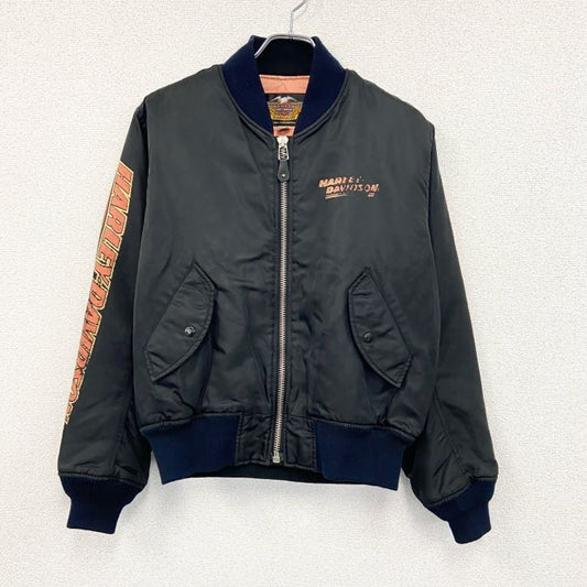 HARLEY DAVIDSON　ハーレーダビッドソン　MA-1タイプ　ナイロンジャケット　黒　ブラック　Mサイズ