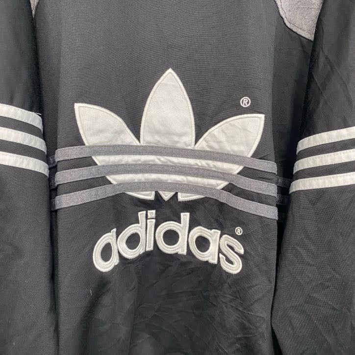 90s　adidas　アディダス　トラックジャケット/ジャージ　ヴィンテージ　黒　ブラック　Lサイズ