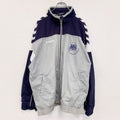 90s～　hummel　ヒュンメル　トラックジャケット/ジャージ　ヴィンテージ　灰色　グレー　XLサイズ