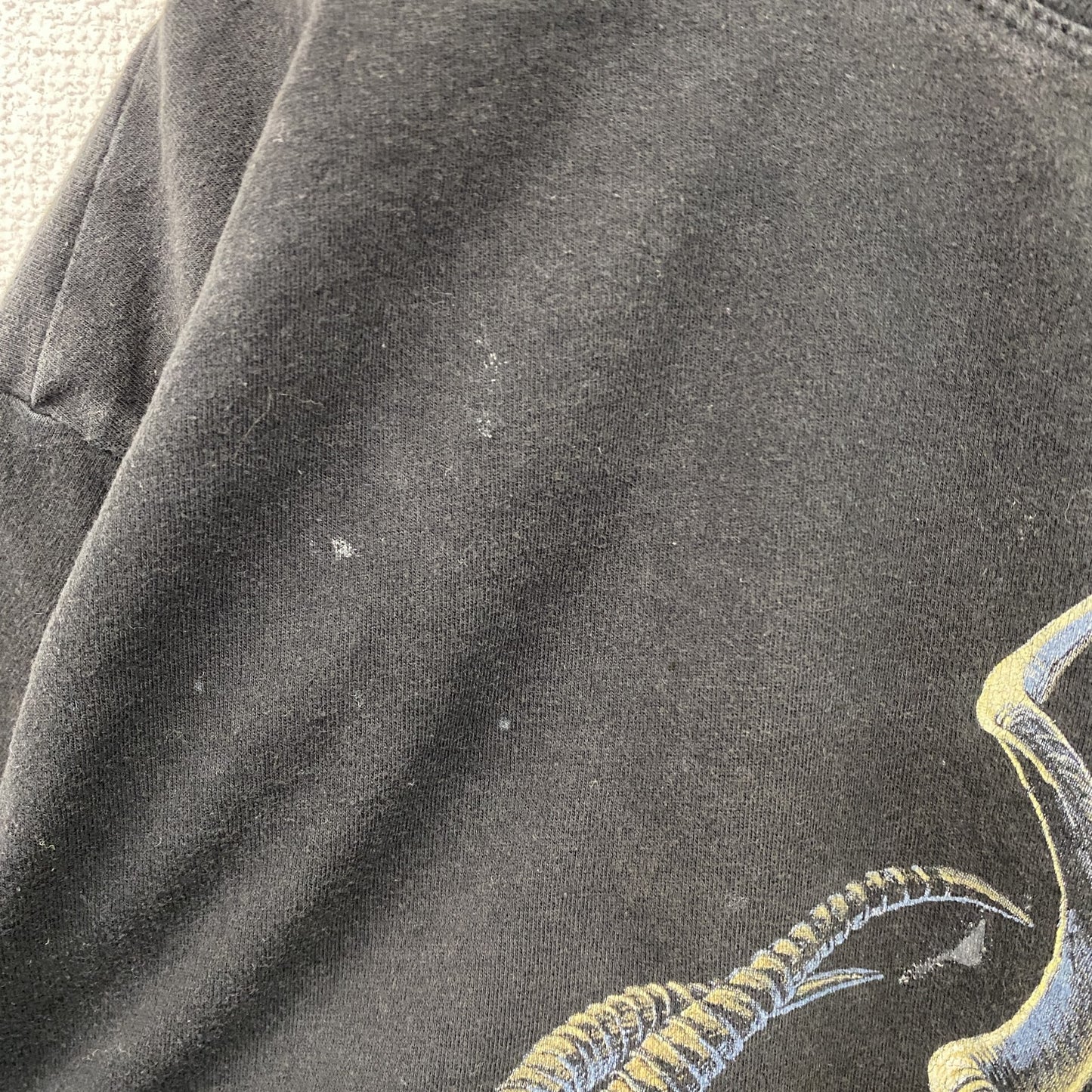 EVERYTHING ETHNIC　半袖アニマルプリントTシャツ　黒　ブラック　XLサイズ