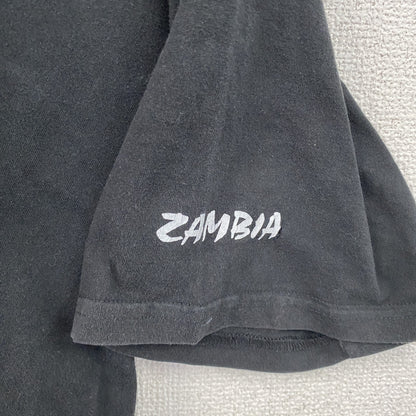 EVERYTHING ETHNIC　半袖アニマルプリントTシャツ　黒　ブラック　XLサイズ