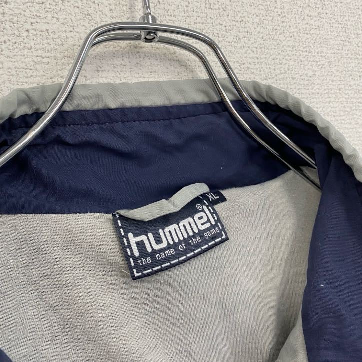90s～　hummel　ヒュンメル　トラックジャケット/ジャージ　ヴィンテージ　灰色　グレー　XLサイズ