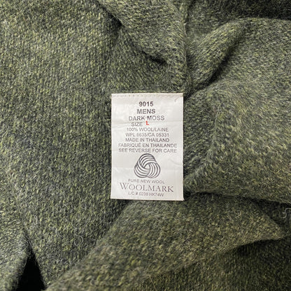 古着 used　WOOLRICH　ウールリッチ　長袖ハーフジップニット　セーター　ハイネック　緑　グリーン　秋冬服　Lサイズ