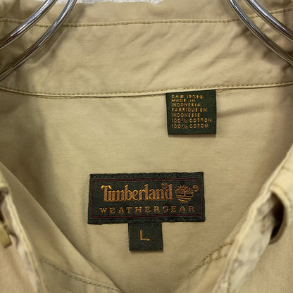 Timberland　ティンバーランド　長袖ボタンダウンシャツ　ベージュ　Lサイズ