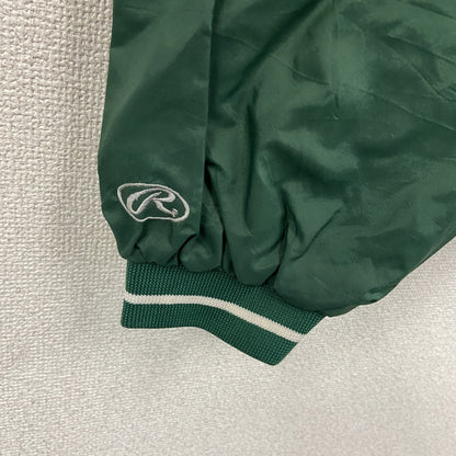 90s～　Rawlings　ローリングス　ナイロンプルオーバージャケット　深緑　ディープグリーン　XLサイズ