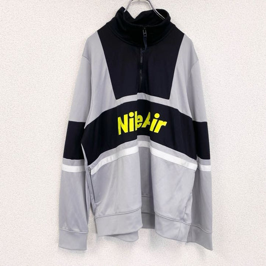 NIKE　ナイキ　ハーフジップトラックジャケット/ジャージ　灰色　グレー　Lサイズ