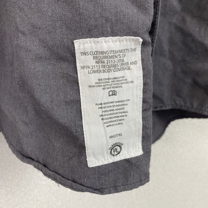 Carhartt　カーハート　長袖ワークシャツ　ボタンダウンシャツ　ダブルポケット　灰色　グレー　2XLサイズ