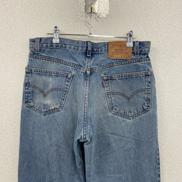 90s　Levi’s　リーバイス　550　デニムパンツ　ヴィンテージ　ジッパーフライ　インディゴ　W34