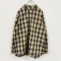 Carhartt　カーハート　長袖ボタンダウンシャツ　オンブレチェック　ベージュ　XLサイズ