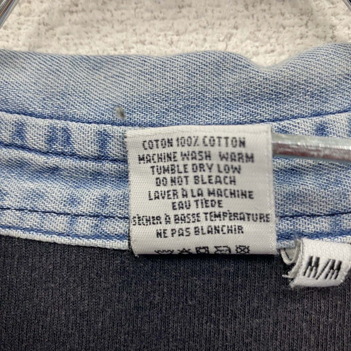 90s～　Colvin Klein Jeans　カルバンクラインジーンズ　半袖ポロシャツ　紺　ネイビー　Mサイズ