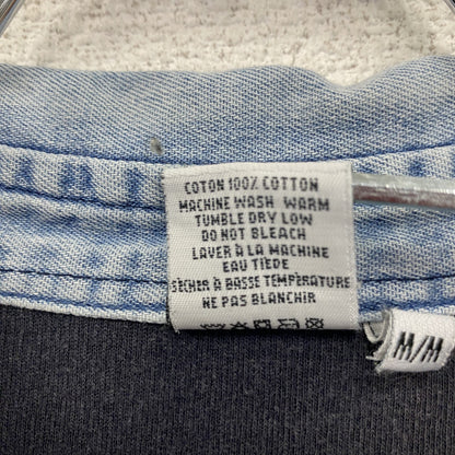 90s～　Colvin Klein Jeans　カルバンクラインジーンズ　半袖ポロシャツ　紺　ネイビー　Mサイズ