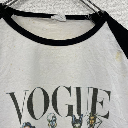Laiwang　VOGUE　長袖Tシャツ/ロンT　ラグランT　白　ホワイト　XLサイズ