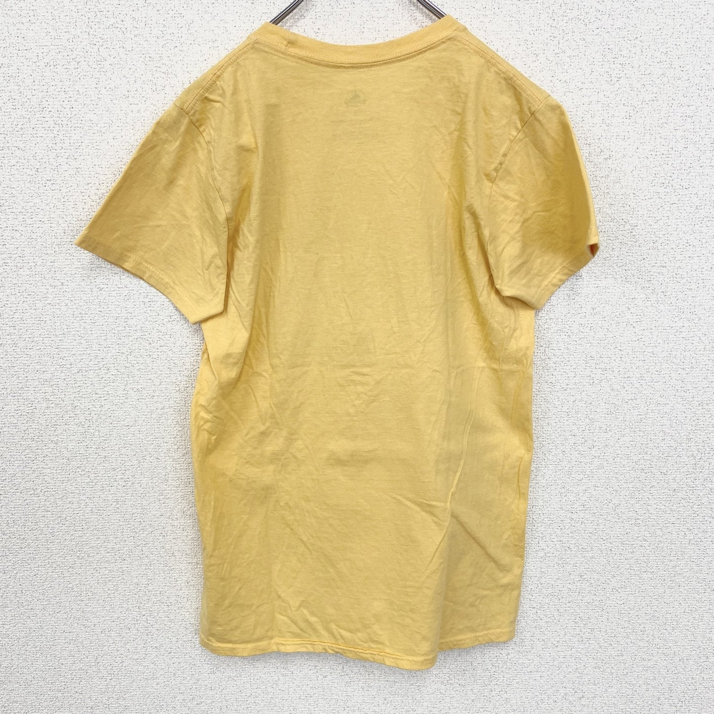 古着 used　Disney　ディズニー　半袖プリントTシャツ　ディズニーワールド　レトロ　黄色　イエロー　クルーネック　Sサイズ