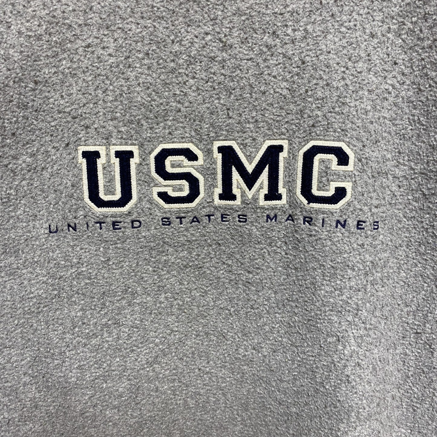 古着 used　GEAR ギア　USMC　長袖スウェット　トレーナー　ラインリブ　グレー　アメリカ海兵隊　XLサイズ