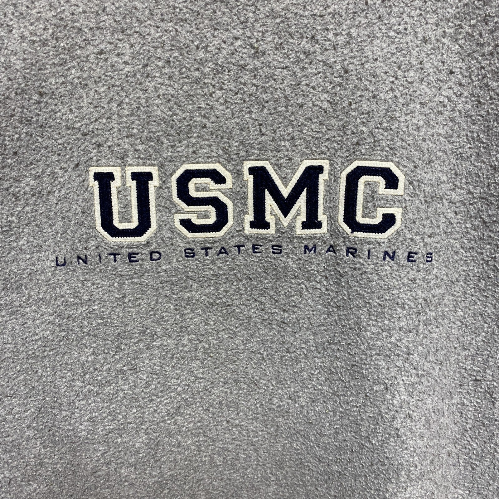 古着 used　GEAR ギア　USMC　長袖スウェット　トレーナー　ラインリブ　グレー　アメリカ海兵隊　XLサイズ