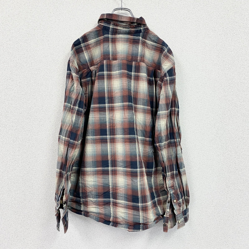 Carhartt　カーハート　長袖シャツ　ダブルポケットシャツ　マルチチェック　赤　レッド　XLサイズ