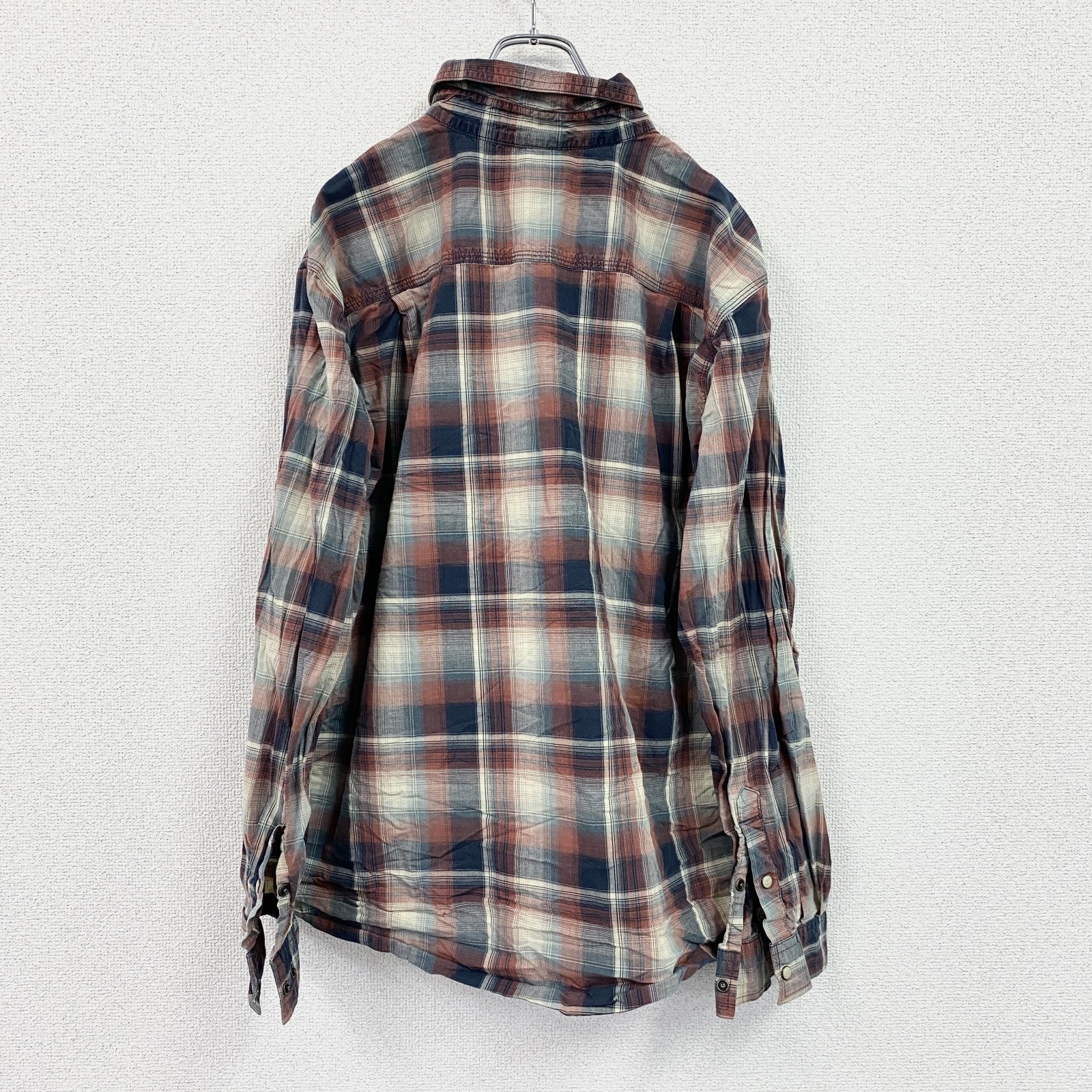 Carhartt　カーハート　長袖シャツ　ダブルポケットシャツ　マルチチェック　赤　レッド　XLサイズ