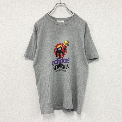 adidas　アディダス　半袖プリントTシャツ　グレー　Mサイズ
