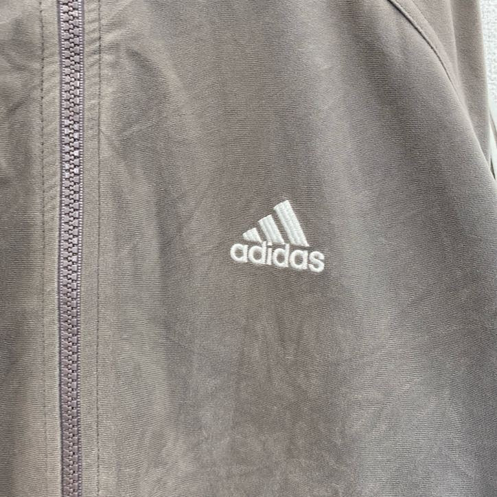 adidas　アディダス　ベロアトラックジャケット/ジャージ　灰色　グレー　XLサイズ