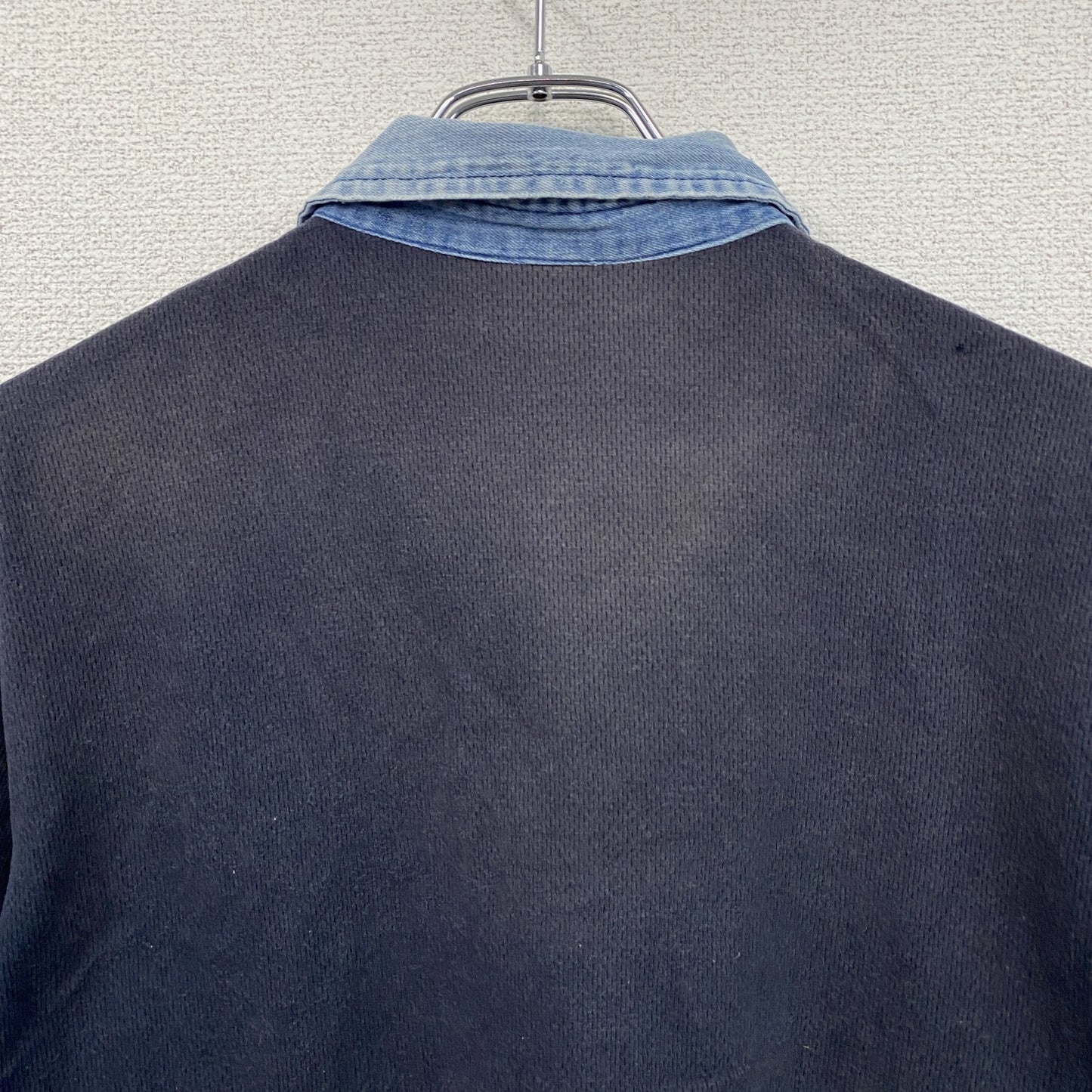 90s～　Colvin Klein Jeans　カルバンクラインジーンズ　半袖ポロシャツ　紺　ネイビー　Mサイズ