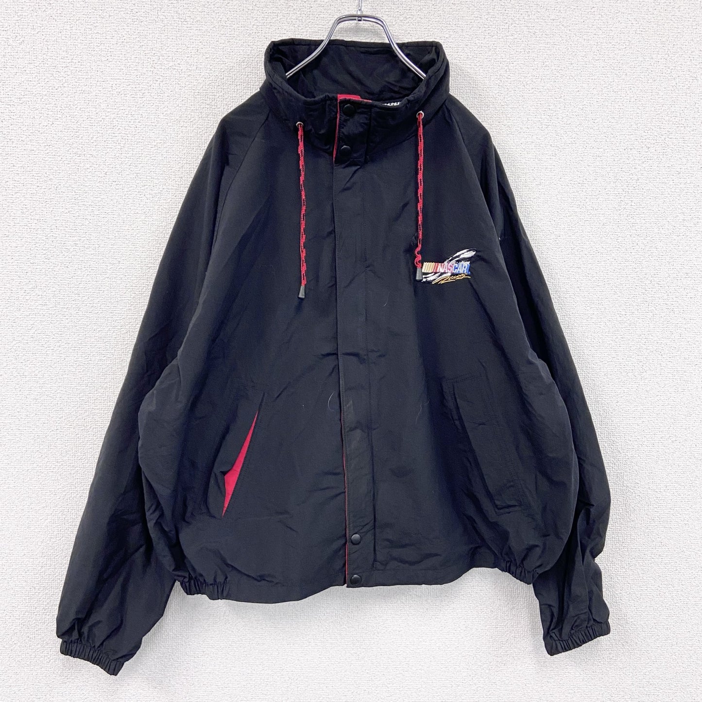 Swingster　レーシングジャケット　フルジップジャケット　比翼仕立て　黒　ブラック　XLサイズ