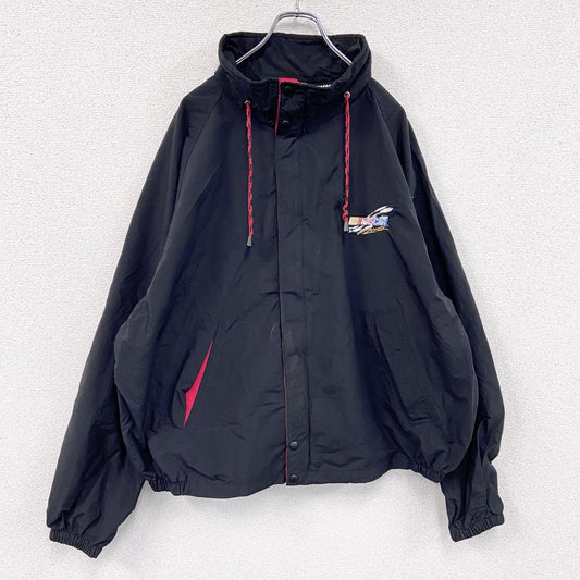 Swingster　レーシングジャケット　フルジップジャケット　比翼仕立て　黒　ブラック　XLサイズ